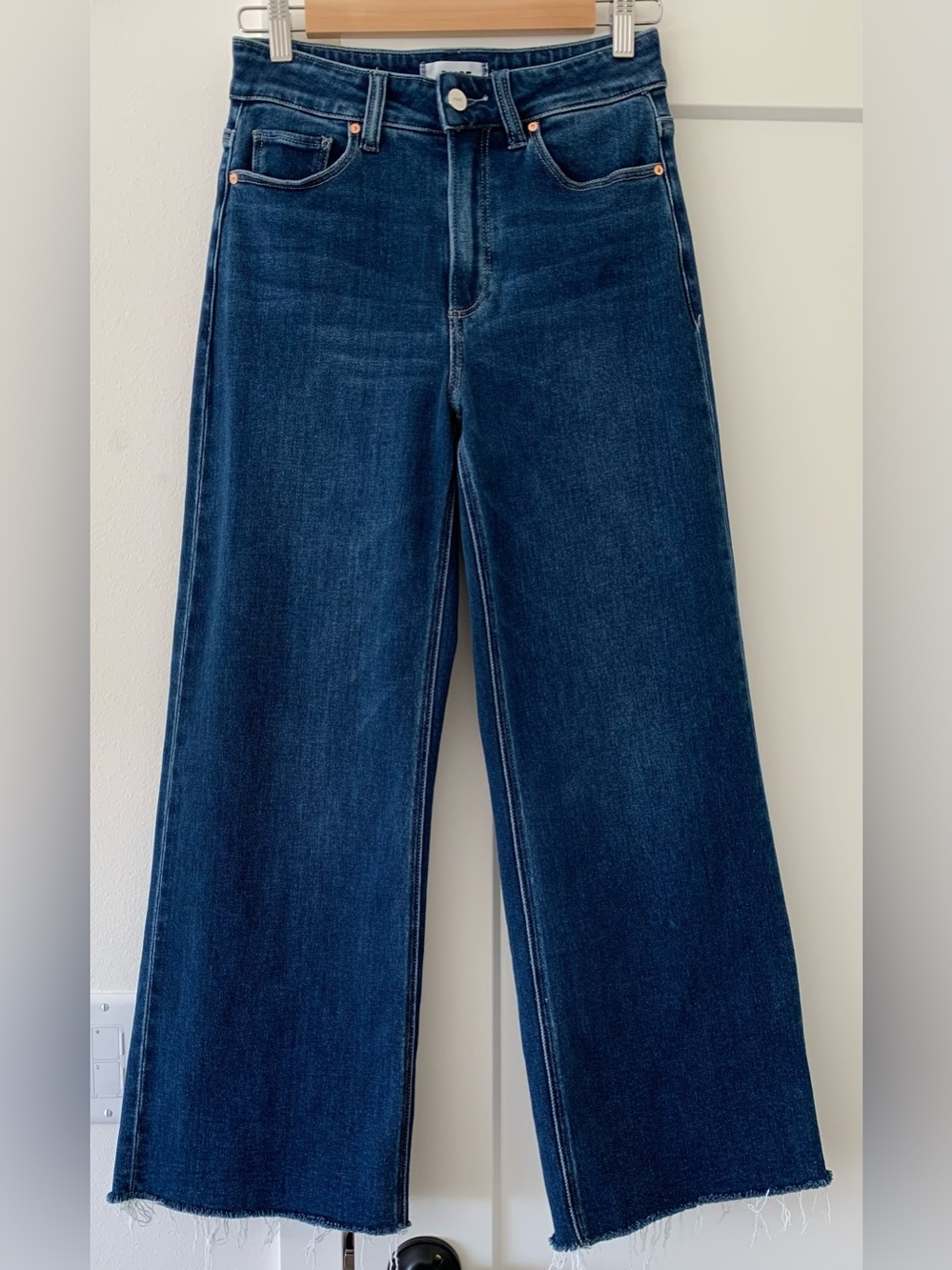 PAIGE Anessa High Waisted Wide Leg Jeans in Venetian Breeze Size 26